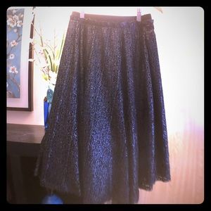 Black shimmery skirt
